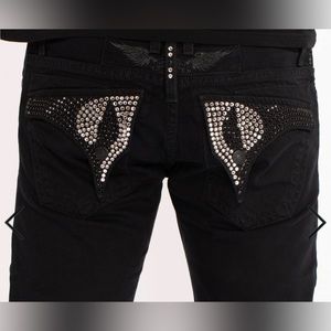 Brand new authentic robin jeans with stud black 33-34 men’s pants long 💎